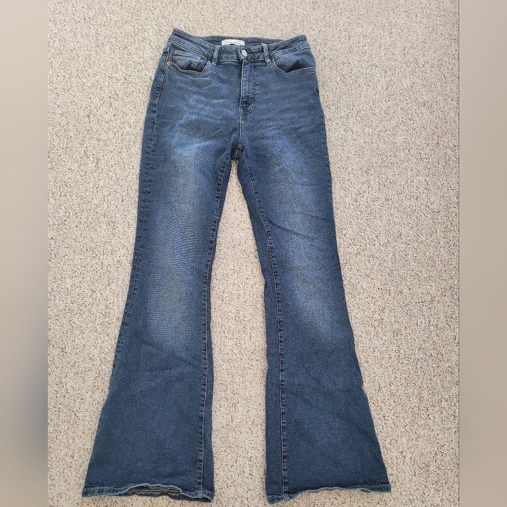 Warp + Weft Dark Blue Flare Jeans Sz 28